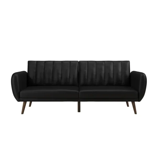 Brittany 81.5'' Vegan Leather Convertible Sofa